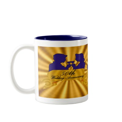 50th Wedding Anniversary Mug by 50thanniversarygifts