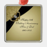 50th Wedding Anniversary Ornament