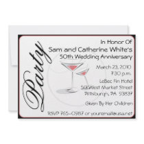 50th Wedding Anniversary Party Invitation