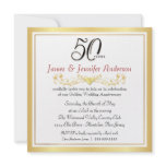 50th Wedding Anniversary Party Invitations