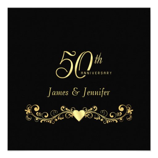 50th Wedding Anniversary Party Invitations