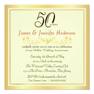 Handsome Surprise Anniversary Party Invitations Wedding Invitation 50th Wedding Anniversary Invitations