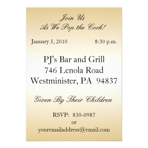 50th Wedding  Anniversary Party Photo Invitations
