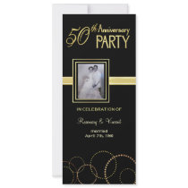 50th Wedding Anniversary Party - Photo Optional invitations