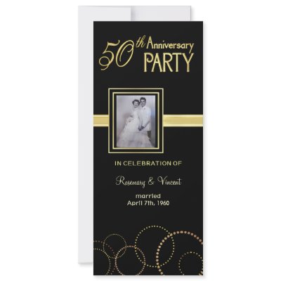 50th Wedding Anniversary Party - Photo Optional Invitation by SquirrelHugger