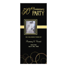 50th Wedding Anniversary Party - Photo Optional Invitation