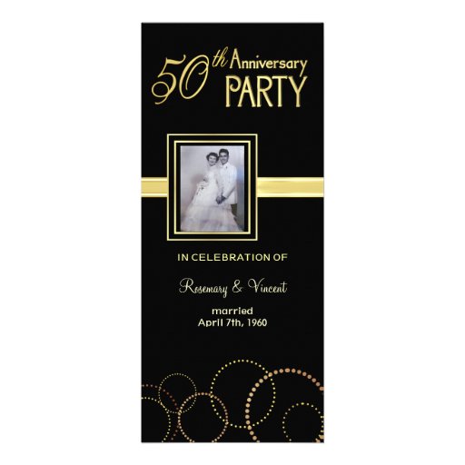 50th Wedding Anniversary Party - Photo Optional Invitation