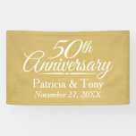 Personalized 50th Golden Wedding Anniversary Banner | Zazzle