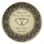 50th Wedding Anniversary Plate
