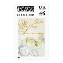 50th Wedding Anniversary Postage Stamp