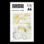 50th Wedding Anniversary Postage Stamp