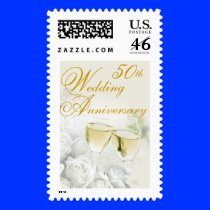 50th Wedding Anniversary Postage Stamp