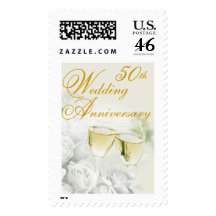 50th Wedding Anniversary Postage Stamp