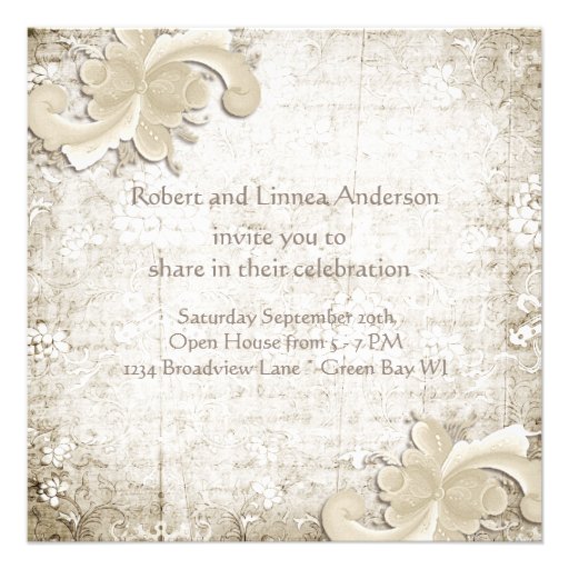 50th Wedding Anniversary - "Telemark" Announcements