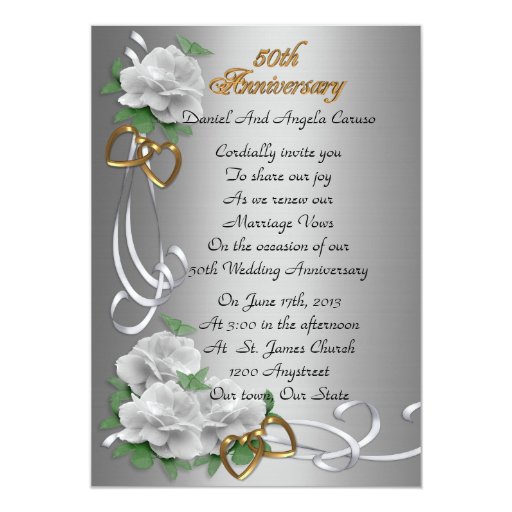 50th-wedding-anniversary-vow-renewal-white-roses-5x7-paper-invitation