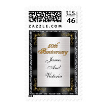 50th wedding anniversay personalized stamp