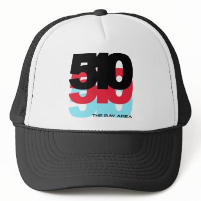 510 Area Code Mesh Hat by crum6178