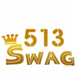 513 Area Code Swag Cut Out