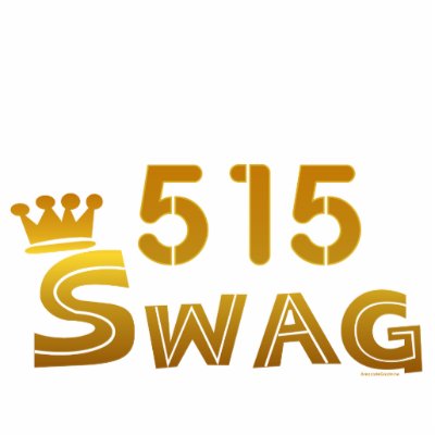 515 Area Code Swag Acrylic Cut Outs by iowa_gift