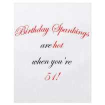 51 Birthday Spanking Flyers