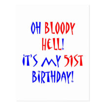51 Bloody Hell Post Cards