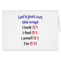 51  Let's cut the crap cards