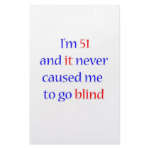 51 never gone blind stationery