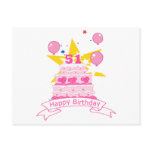 51 Year Old Birthday Cake Postcard