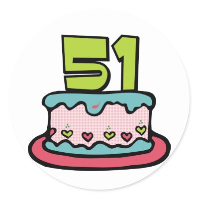 51 Year Old Birthday Cake Sticker by Birthday_Bash