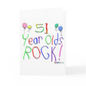 51 Year Olds Rock! Greeting Card by TShirtDotCom 51 Year Olds Rock! Greeting Card