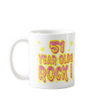 51 Year Olds Rock! (Pink) Mug
