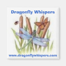 520116453, Dragonfly Whispers, www.dragonflywhi... Fridge Magnets