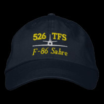 526 TFS F-86 Golf Hat embroidered hats