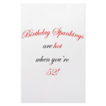 52 Birthday Spanking Custom Stationery