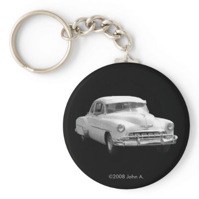 '52 Chevy Deluxe Mono Keychain by JohnsSecretIdentity