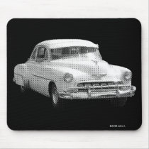 '52 Chevy Deluxe Mono Mousepad by JohnsSecretIdentity '52 Chevy Deluxe Mono Mousepad