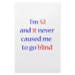 52 never gone blind personalized stationery