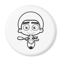 52_paddler1 fridge magnet