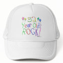 52 Year Olds Rock ! hats
