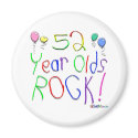 52 Year Olds Rock ! magnets