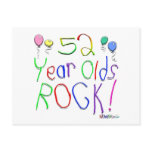 52 Year Olds Rock ! Post Card