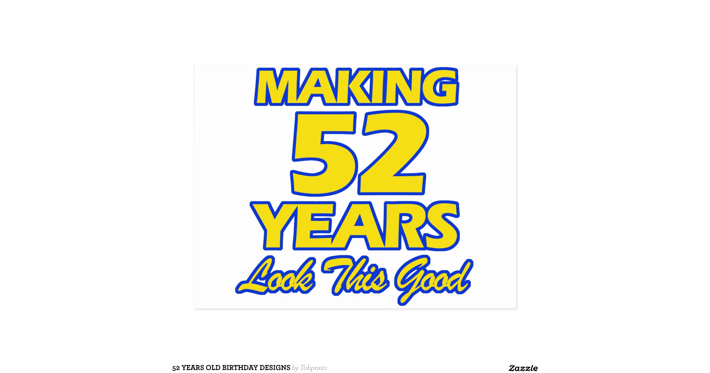 52-years-old-birthday-designs-postcard