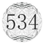 534 Area Code Round Sticker