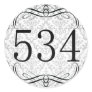 534 Area Code Round Sticker