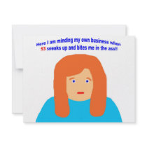 53 bites me in the ass invitations by oddballbirthdays5 53 bites me in the ass invitations