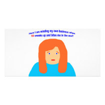 53 bites me in the ass photo card template