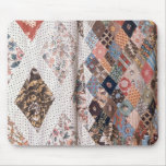 53:Detail of a patchwork quilt made by Mrs Mousepad