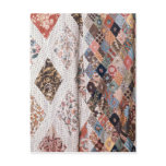 53:Detail of a patchwork quilt made by Mrs Post Cards
