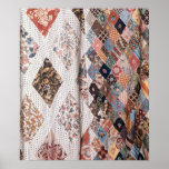 53:Detail of a patchwork quilt made by Mrs Poster
