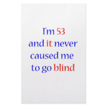 53 never gone blind stationery